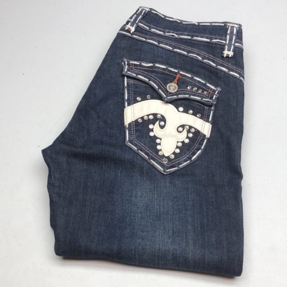 LIKE NEW MONIEQ'S JEANS MIDRISE STRAIGHT LEG 9/29x34 ⭐
